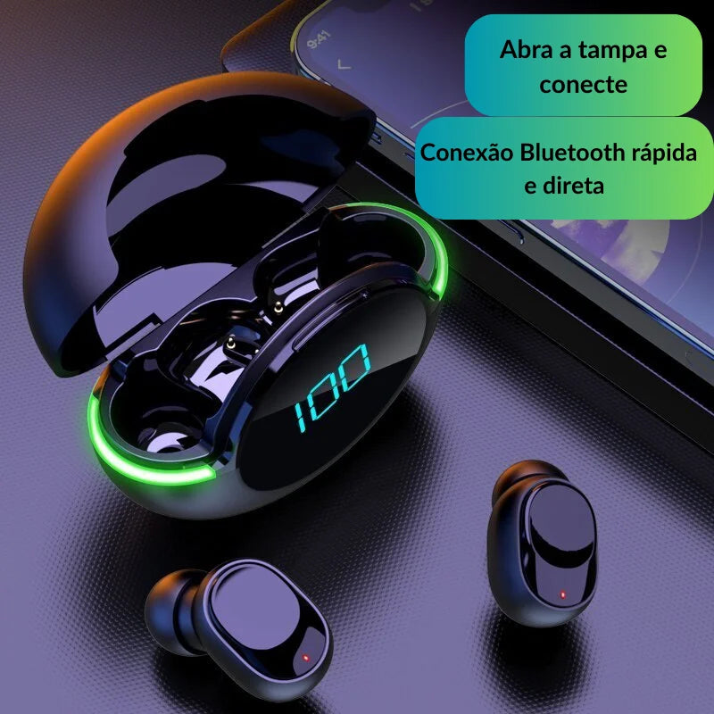 Fone de Ouvido Bluetooth 5.1 Gamer Y80